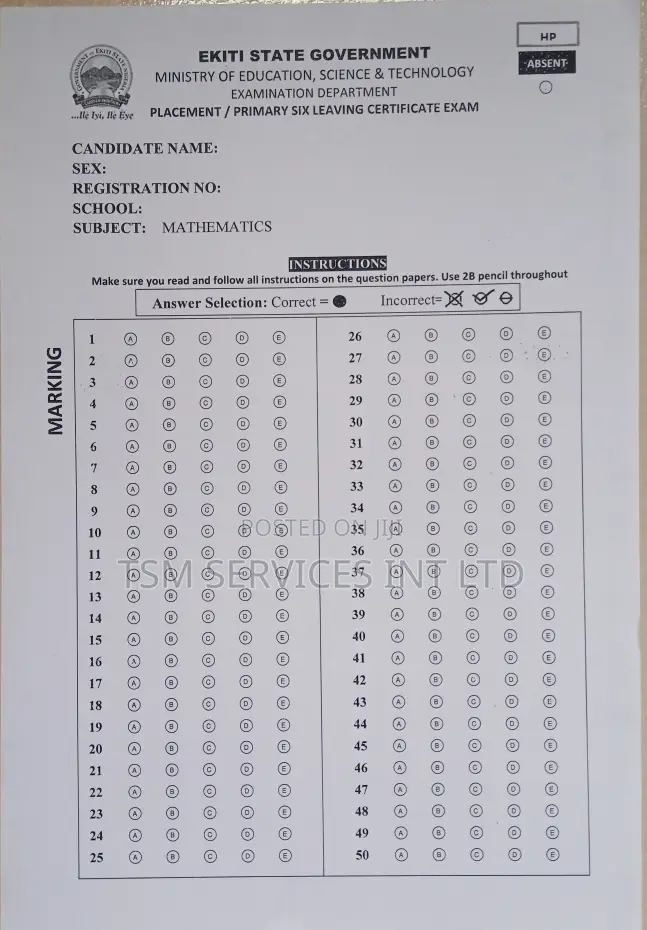 Omr Scanners and Sheets