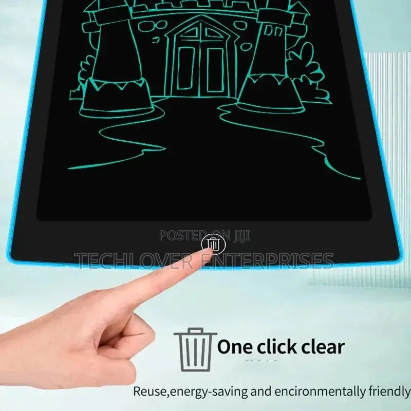 8.5-Inch LCD Writing Board for Kids (Black, White)