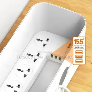 Ldnio Socket Cord Organizer Strip Box With Cable Management