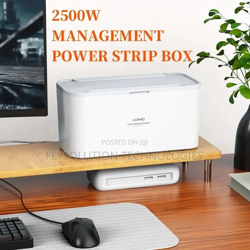 Ldnio Socket Cord Organizer Strip Box With Cable Management