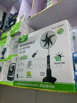 18 Inches AC/DC Solar Fan