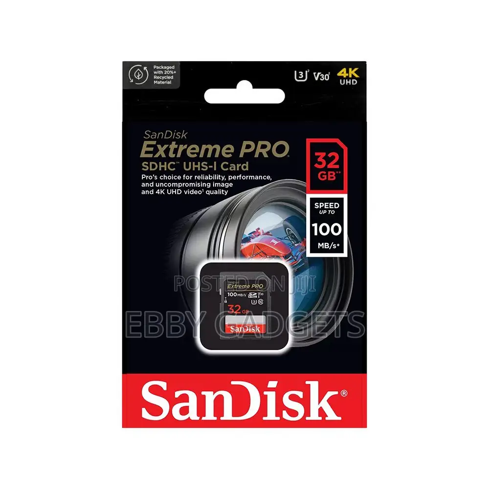 Sandisk Extreme Pro Sdhc 32gb 90/100mb/S