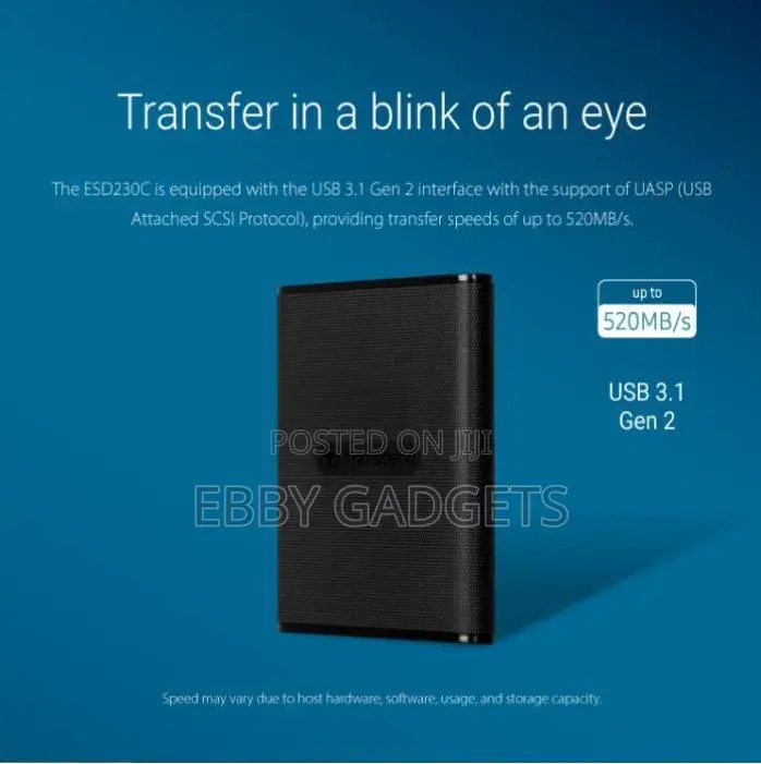 Transcend 1tb Esd270c Portable Ssd