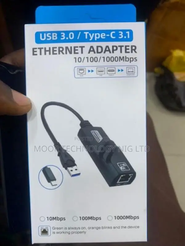 Usb 3.0/ Usb Type C 3.1 Universal Ethernet Adapter
