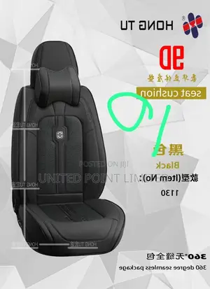 Original 9d Car Leather Seat Cover Black