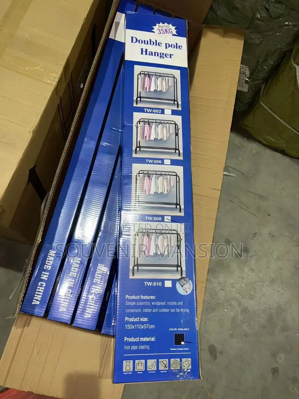 Heavy Duty Double Pole Hanger 35kg