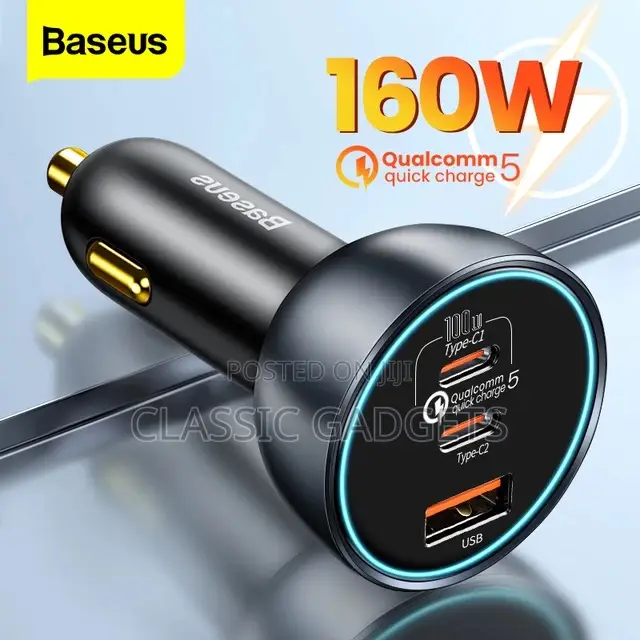 Baseus 160W Qualcomm Quick Charge-5 USB /Type C Car Charger