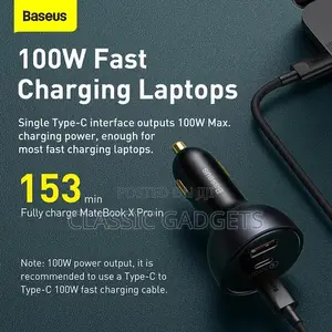 Baseus 160W Qualcomm Quick Charge-5 USB /Type C Car Charger