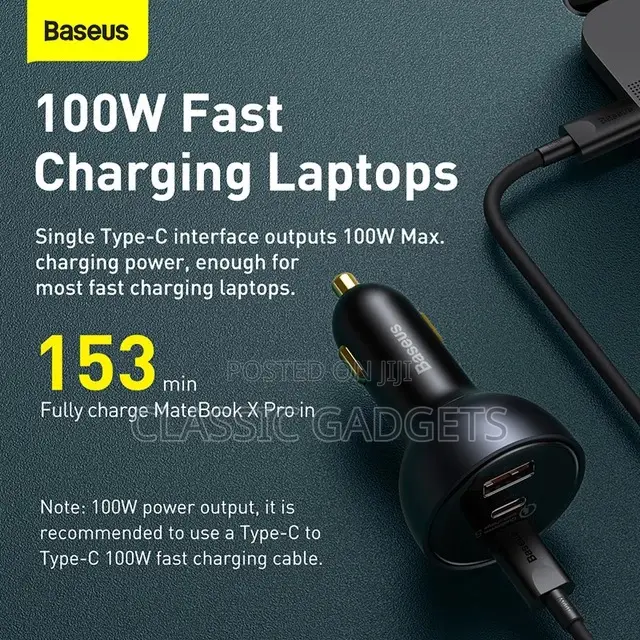 Baseus 160W Qualcomm Quick Charge-5 USB /Type C Car Charger