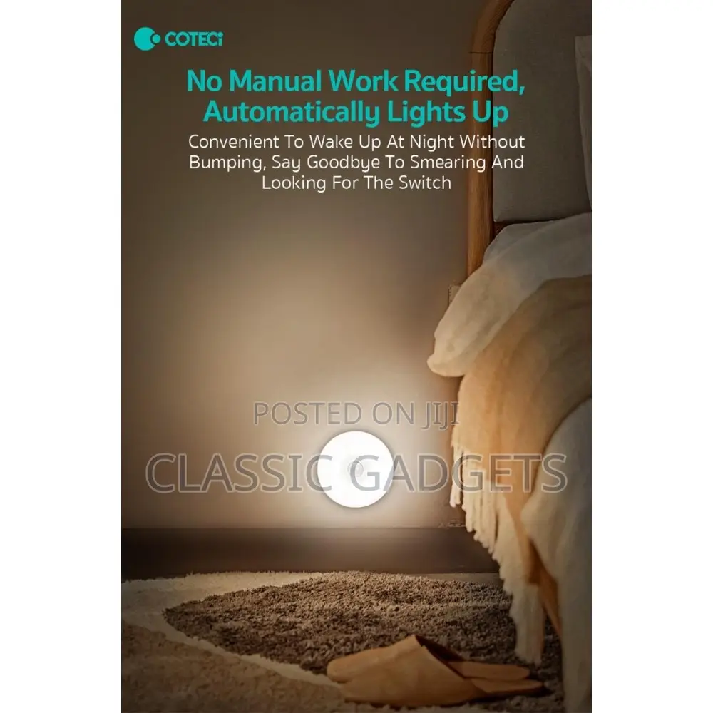 Coteetci Motion Sensor LED Light (White Light )