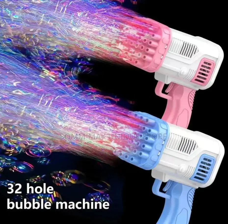 Children's 32 Hole Bubble Machine Bubble Gun