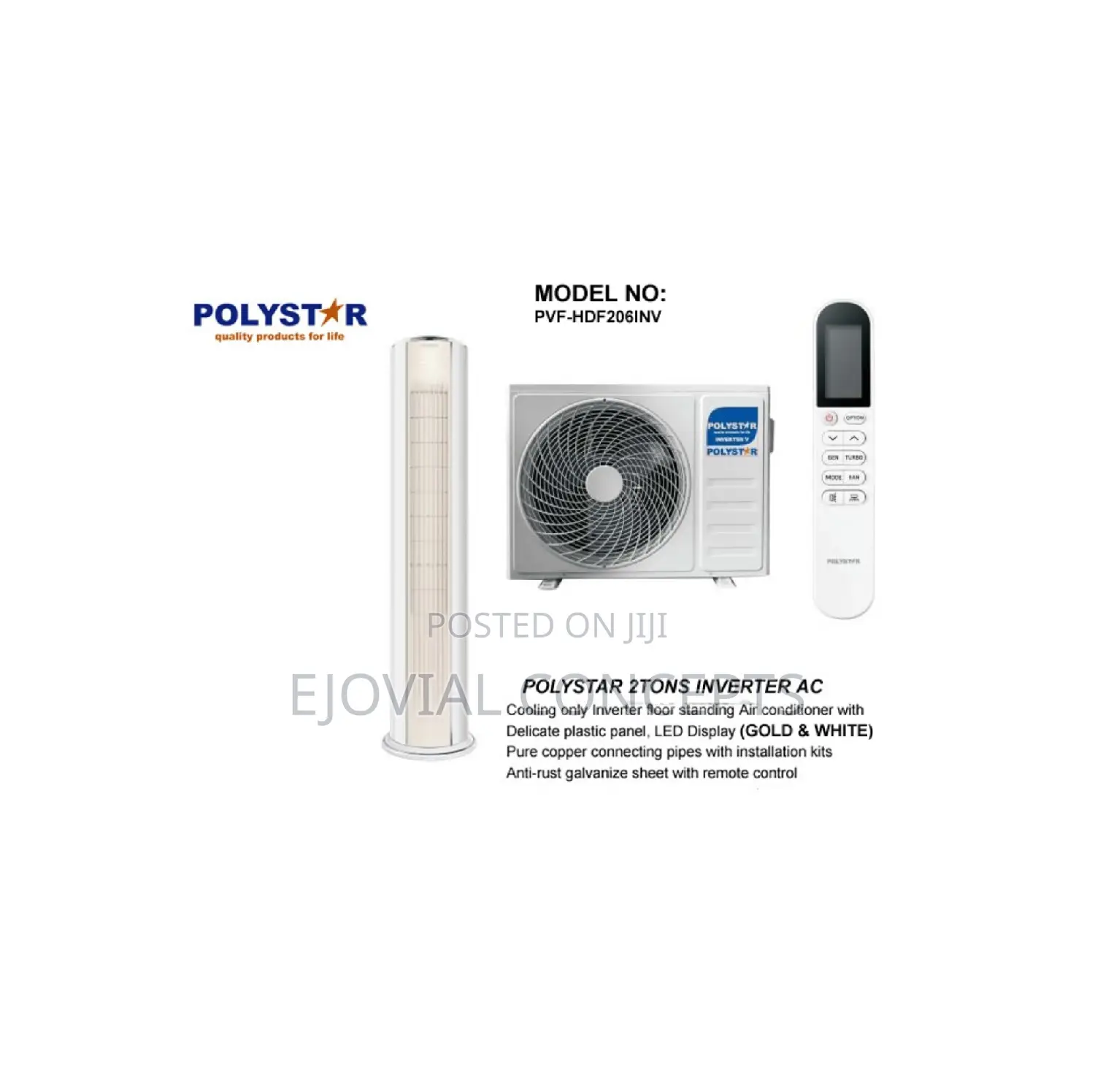 Polystar 2tons Inverter Ac PVD-Hdf206inv