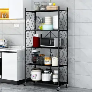 5 Layers Foldable Kitchen Shelves/ Kitchen Rack
