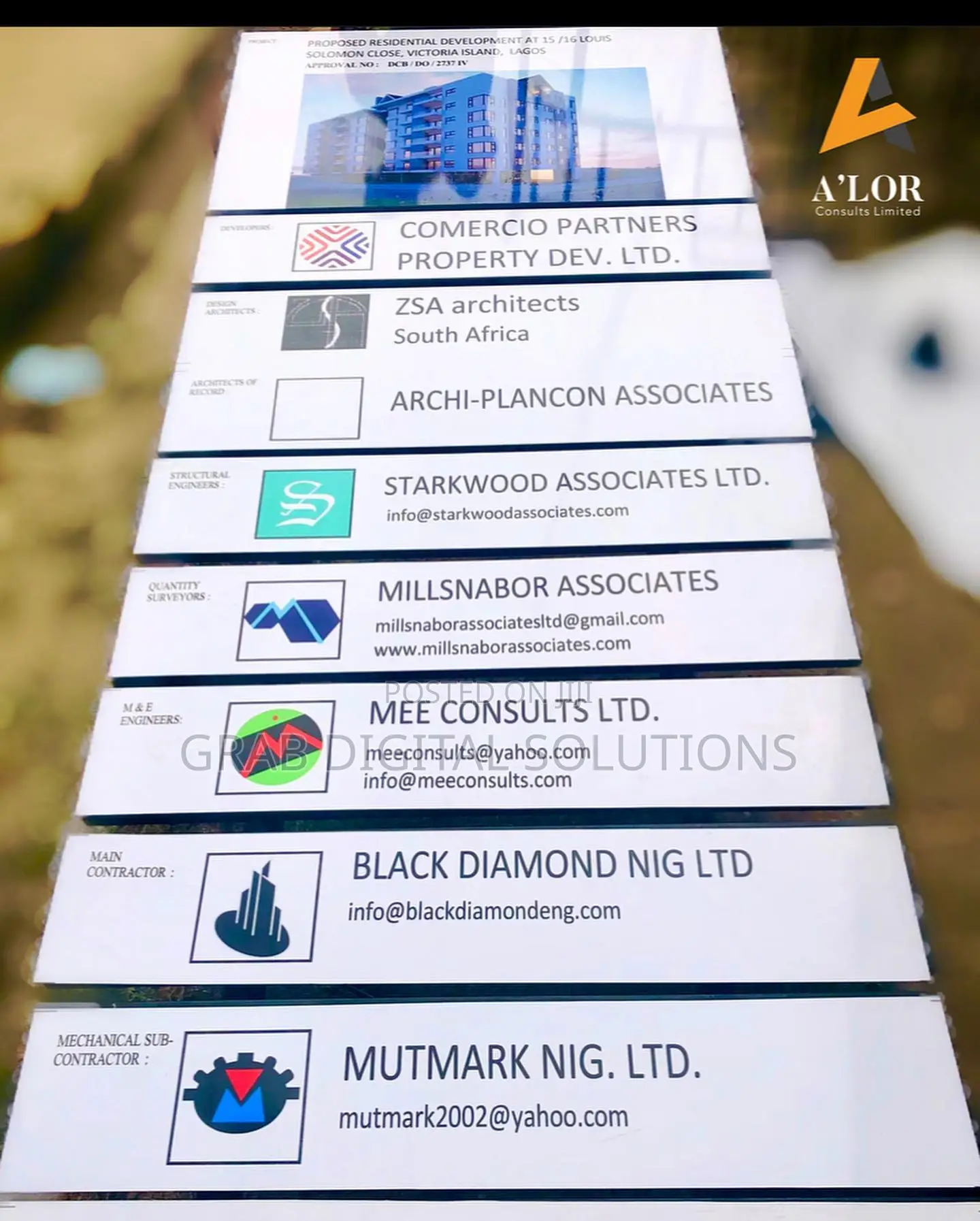 Project Site Signage Installation