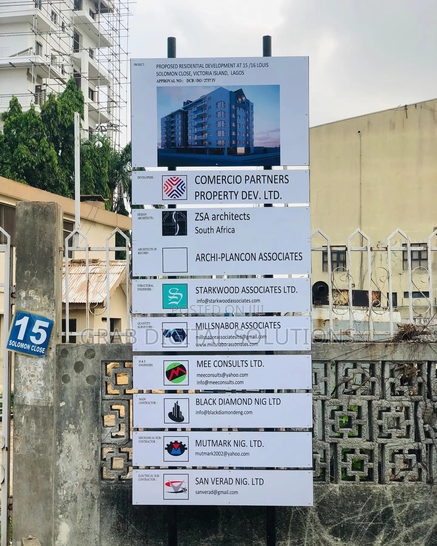 Project Site Signage Installation