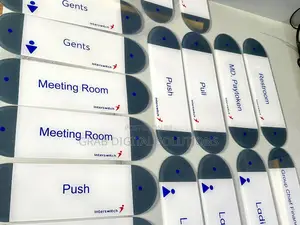 Indoor Directional Signs, 2D /3d Installation