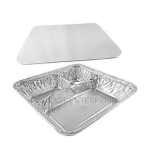 Aluminium Foil 2 3 Compartment Foil Plate 300pce