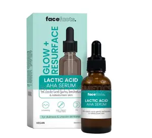 Face Facts Glow and Resurface Lactic Acid Aha Facial Serum 30ml