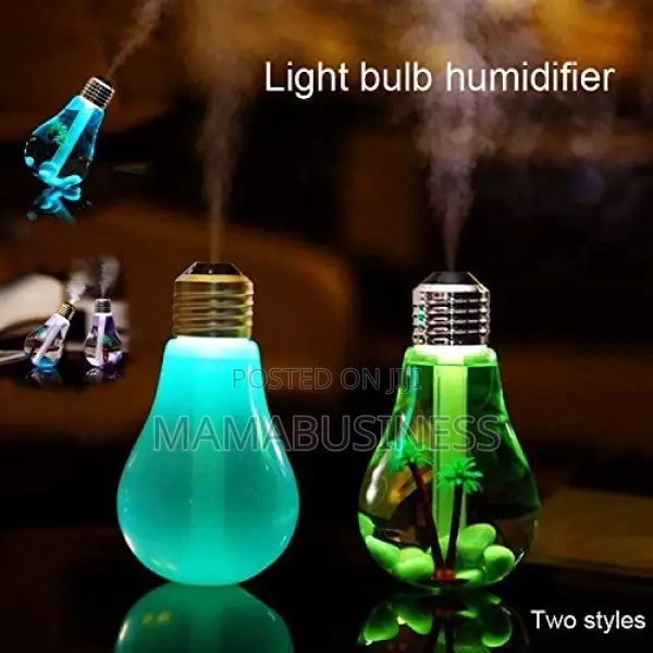 Bulb Humidifier With LED Night Light