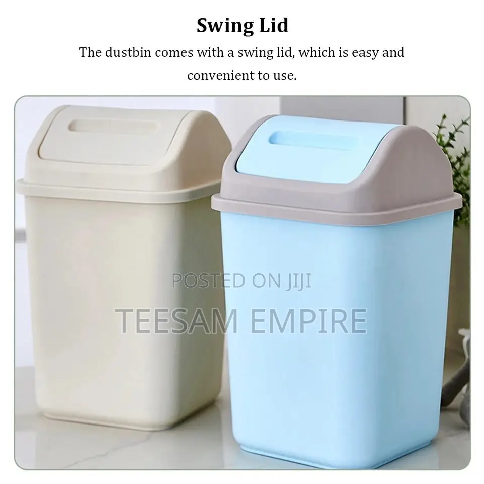 12L Plastic Swing Lid Bin