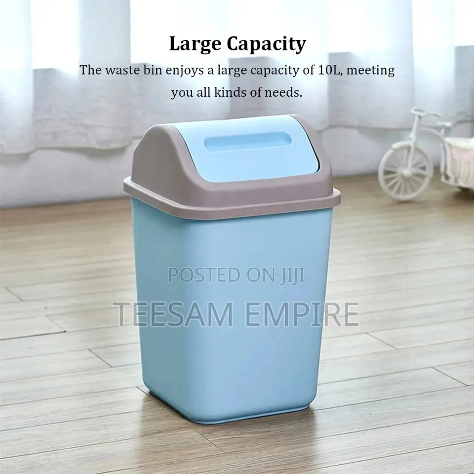 12L Plastic Swing Lid Bin