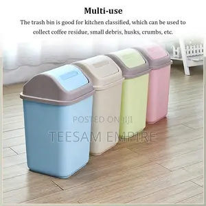 12L Plastic Swing Lid Bin
