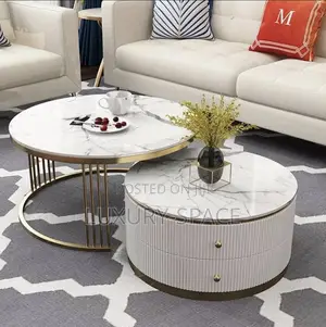 Luxury Marble Center Table Set