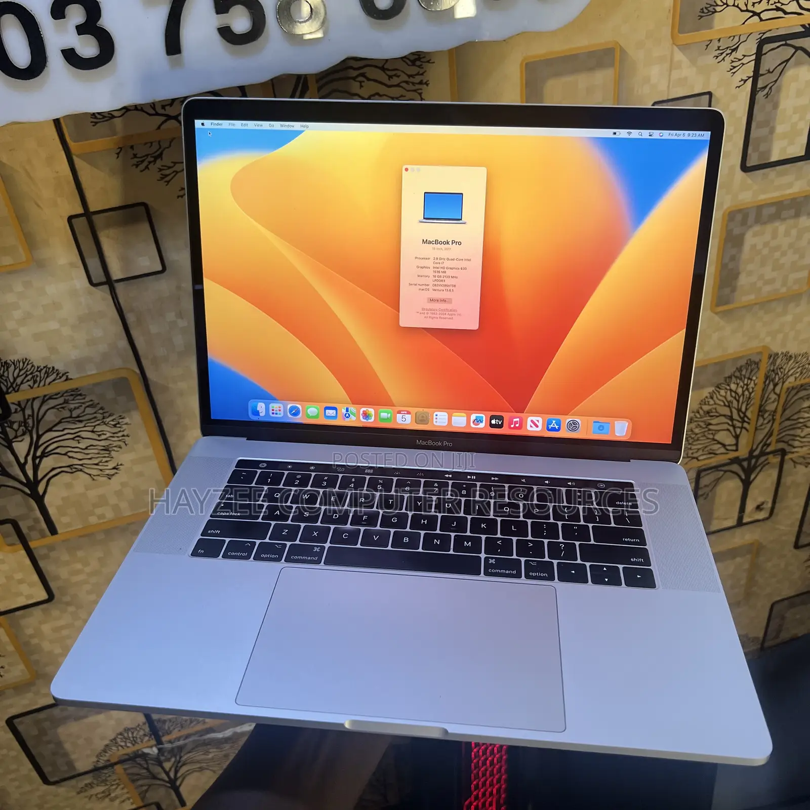Laptop Apple MacBook Pro 2017 16GB Intel Core I7 SSD 512GB