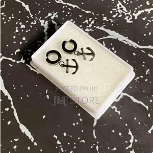 Black Anchor Dangle Magnetic Earrings Product Code: 5563681