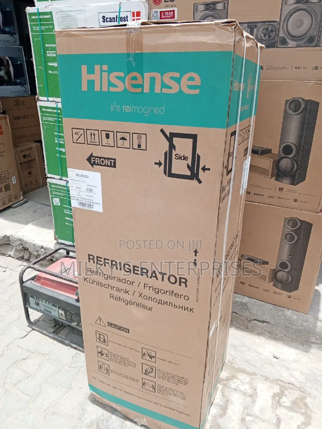 Double Door Hisense Refrigerator