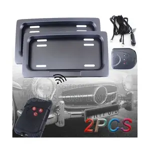 Shutter Electric License Plate Frame W/Remote Control