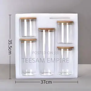 5pcs Borosilicate Glass Jar