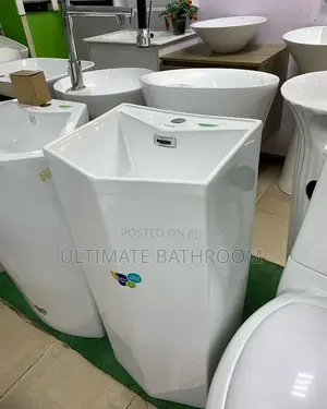 Hexagon Drum White Basin