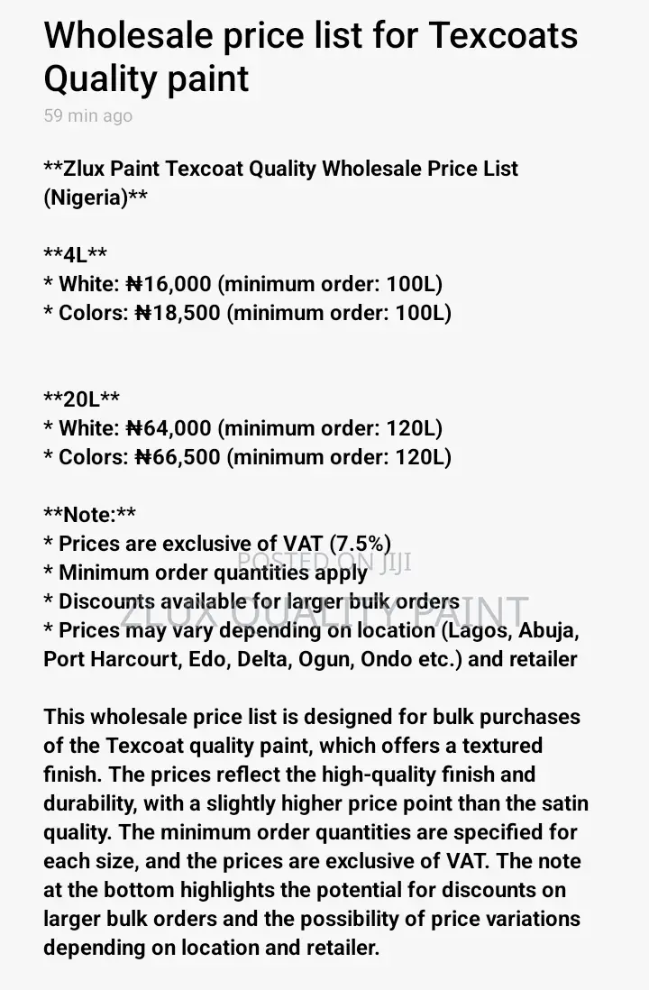 Zlux Quality Paint Production