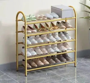 5 Layer Gold Shoe Rack