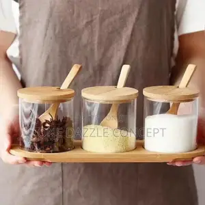 3 PCS Condiment Storage Jar Container