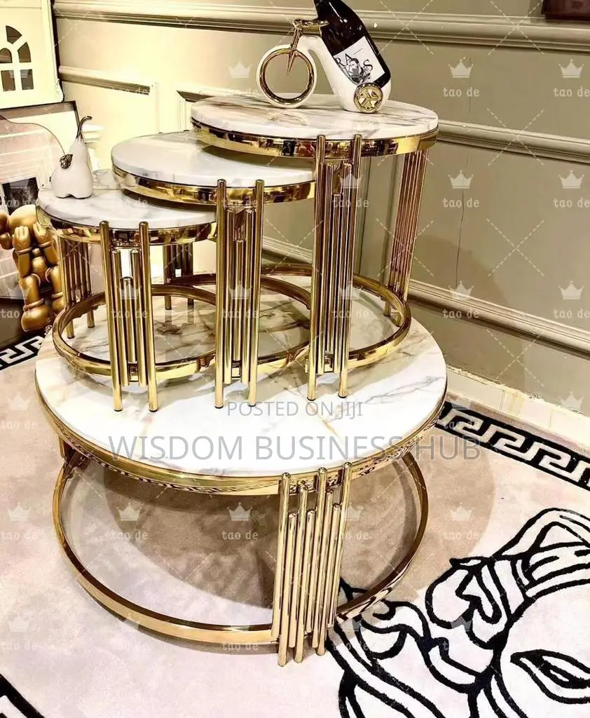 Center Table With Three Side Tables