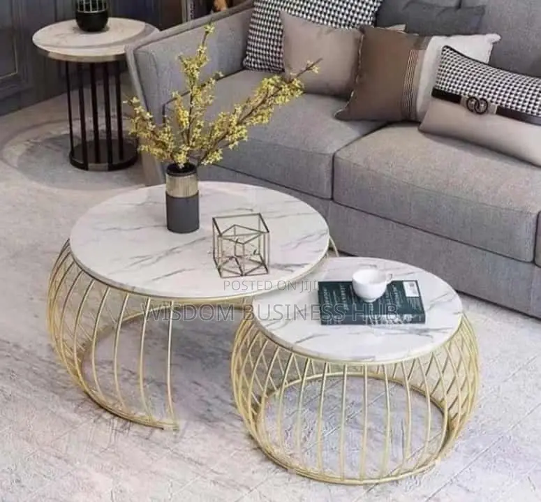 Center Table With One Side Table