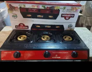 3 Face Non Stick Table Top Gas Burner