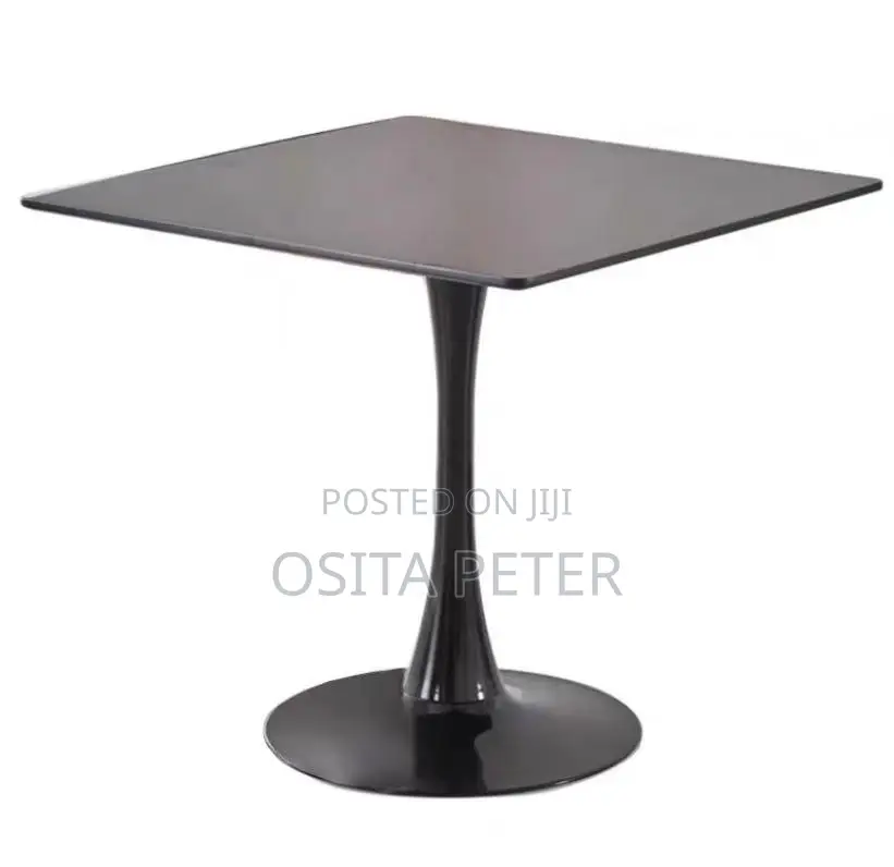 Restaurant Table Single Pole Black Color