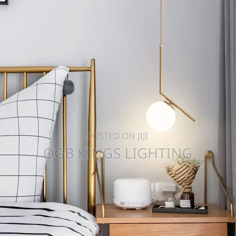 Nordic LED Iron G9 LED Bulb Single Pendant Light Indoor Drop