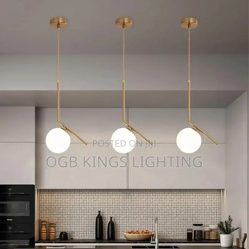 Nordic LED Iron G9 LED Bulb Single Pendant Light Indoor Drop