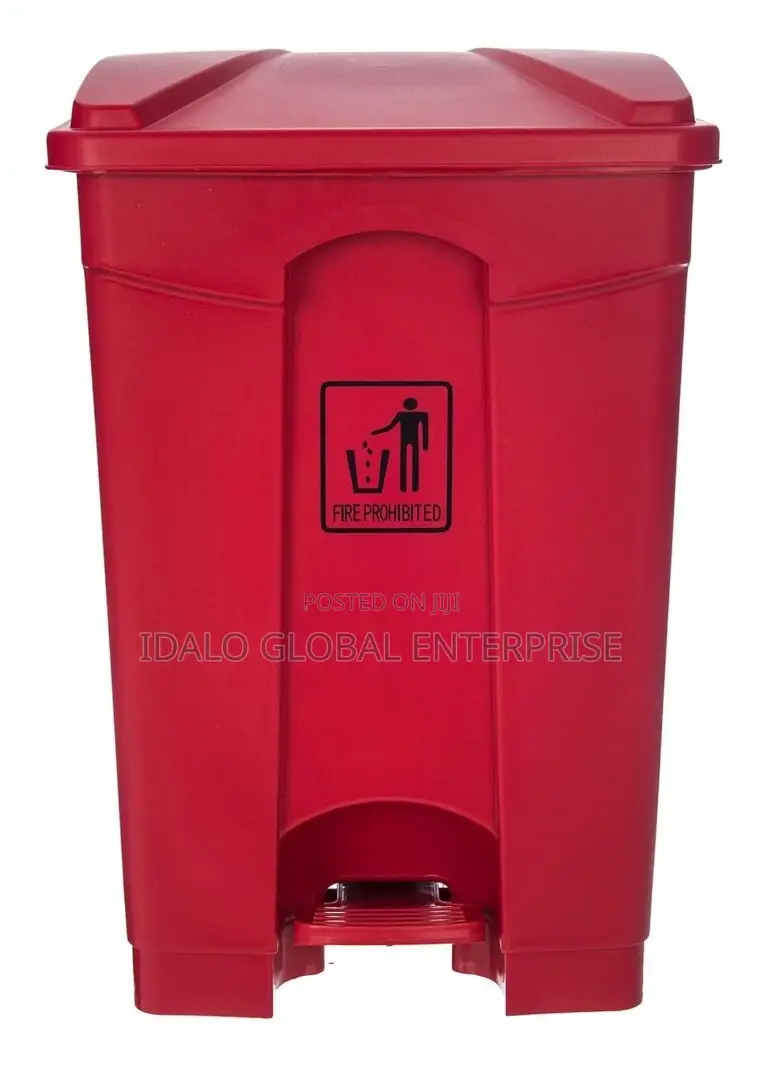 45L Blue Plastic Pedal/Recycle Bin