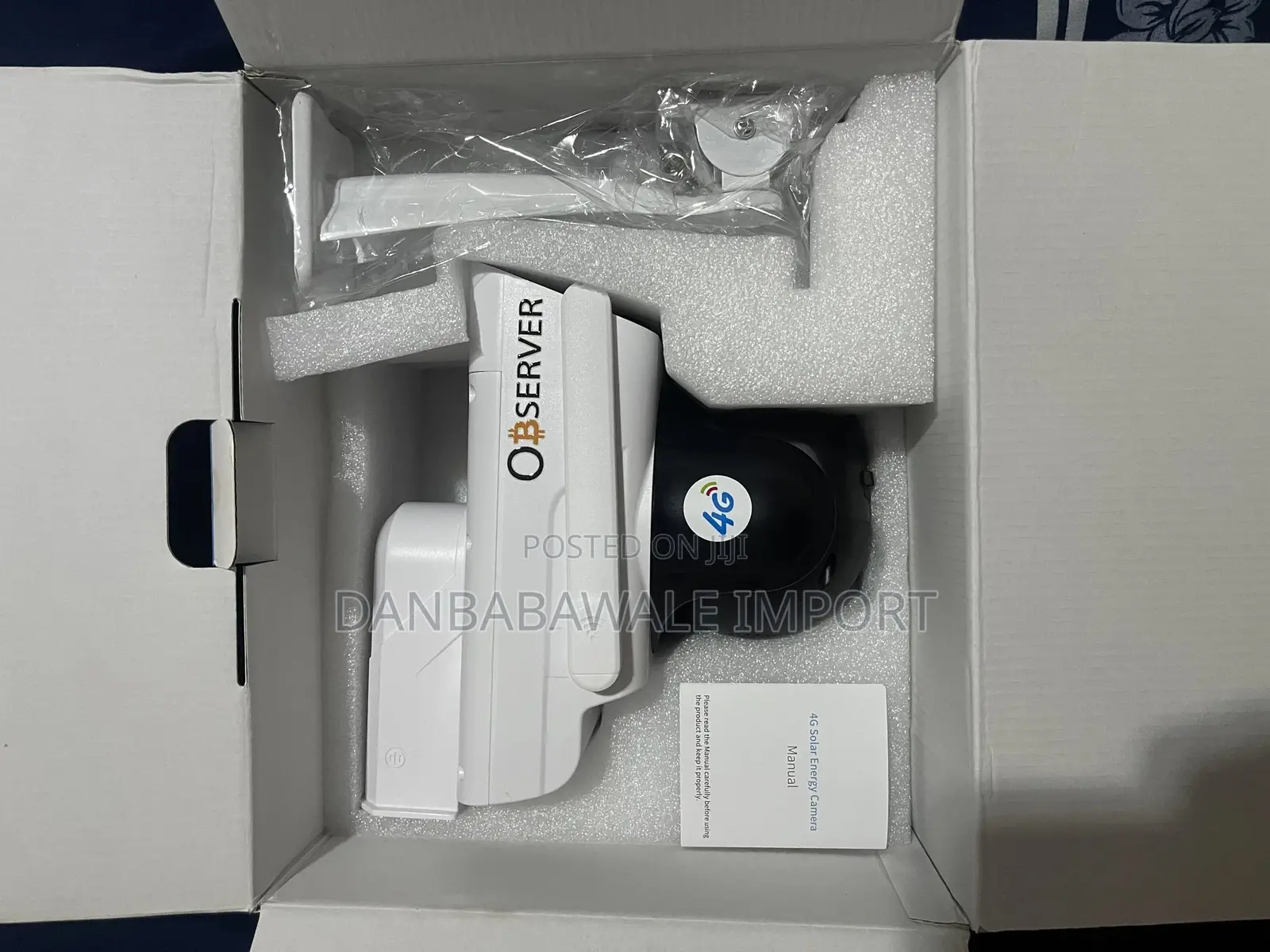 Observer Dual Lens Ultra HD Solar CCTV 4g Security Camera