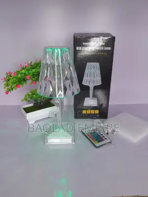 Crystal RGB Multicolor Table Lamp With Remote Control USB