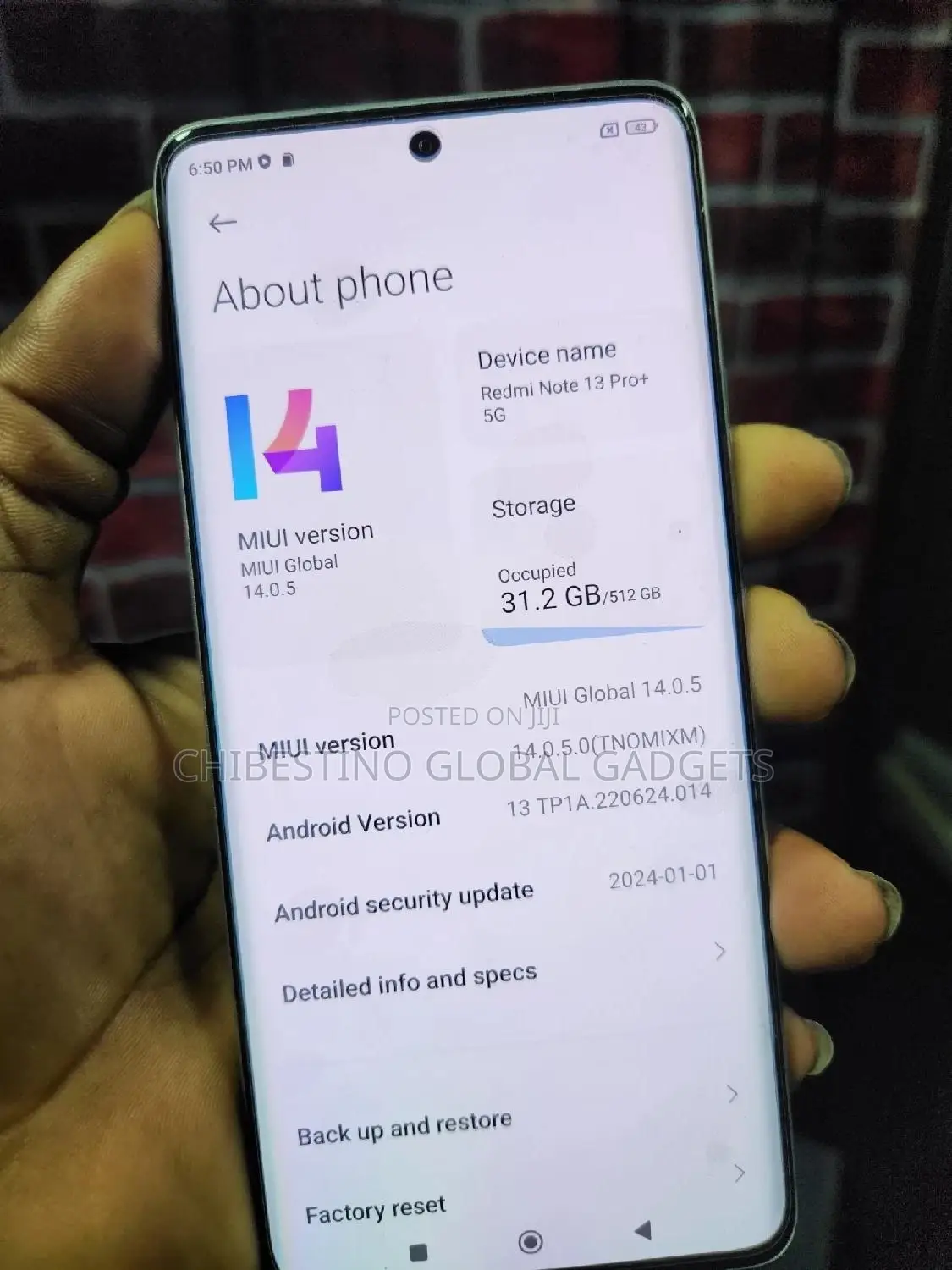 Xiaomi Redmi Note 13 Pro+ 512 GB White