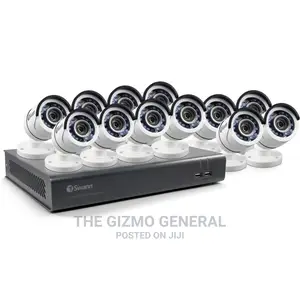 16-Channel 3mp DVR With 2tb HDD and 12 1080p Outdoor Bullet Cameras