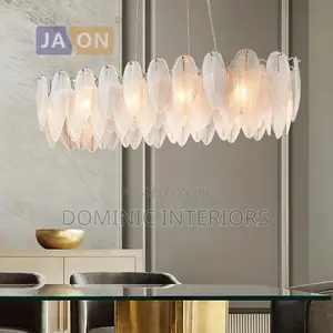 Nordic Glass Feathers Chandelier