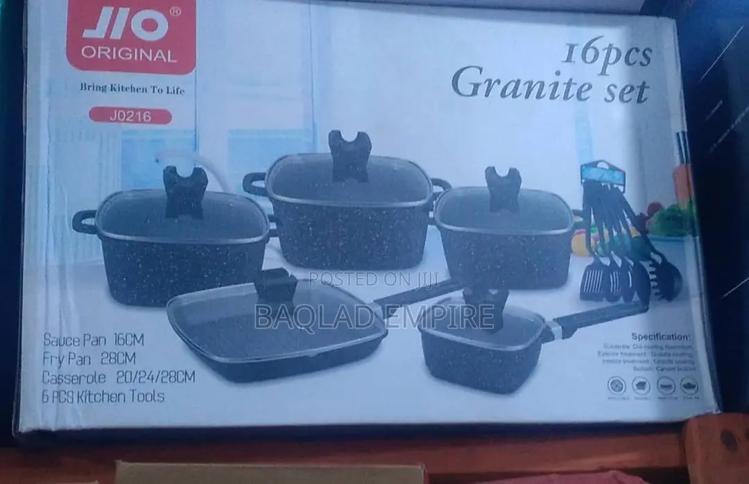 16pcs JIO Granite Cookware/Pot Set