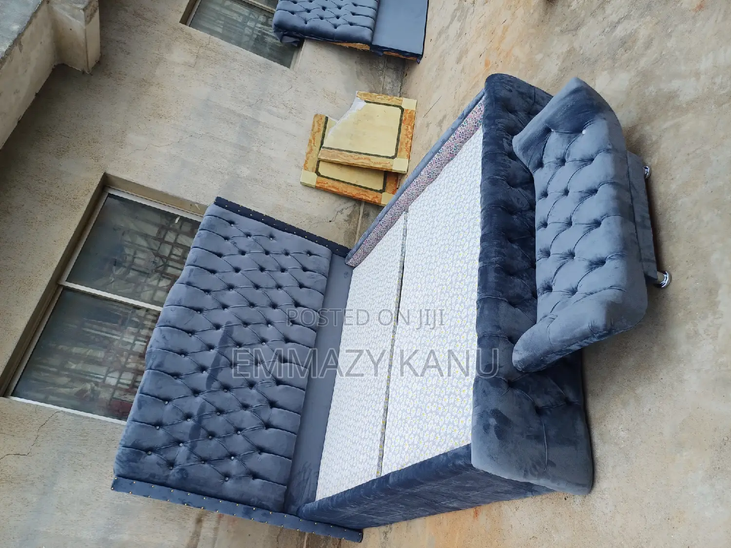 6x6 Upshotery Bedframe and Ottoman